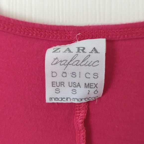 Zara Trafaluc Classic Cotton & Terrycloth Sleeveless Scoop Neck Romper Pink S - Picture 5 of 12